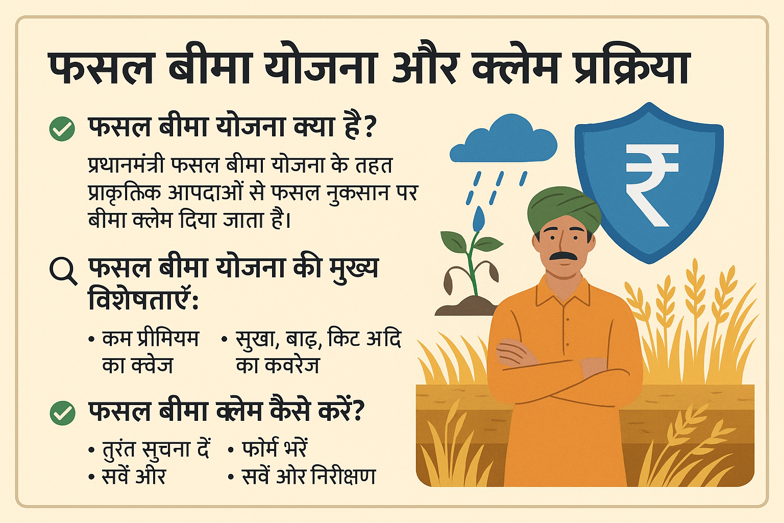 फसल बीमा योजना क्या है और क्लेम कैसे करें?