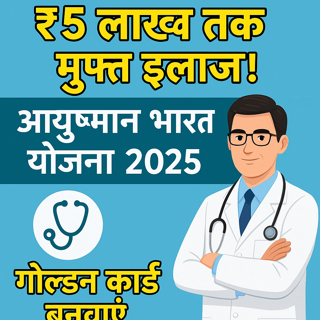 आयुष्मान भारत योजना 2025 | गोल्डन कार्ड बनवाएं