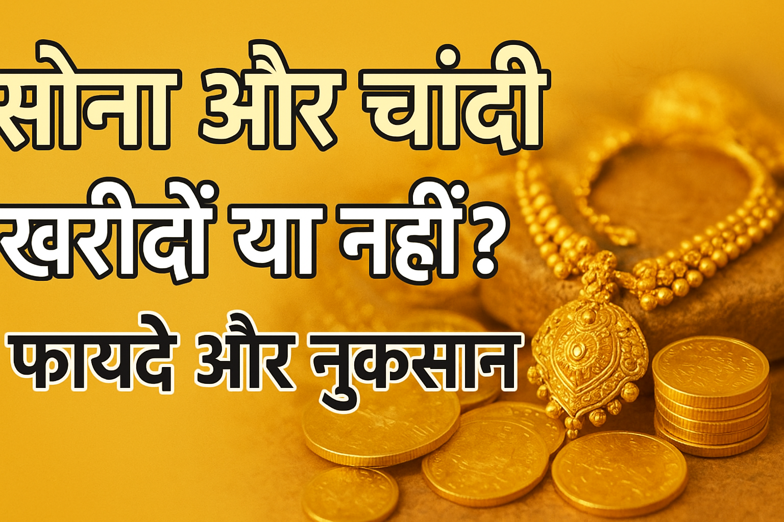 सोना और चांदी खरीदने के फायदे और नुकसान